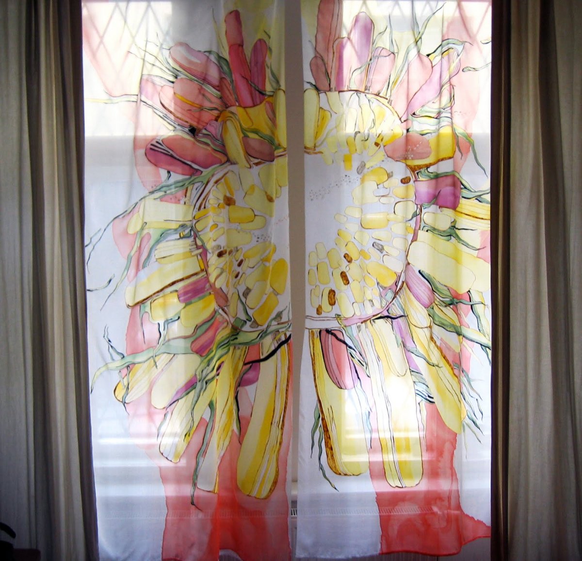 Занавески батик