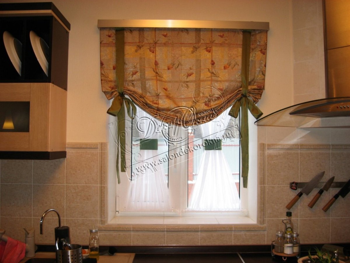 Занавески кафе мини-карниз