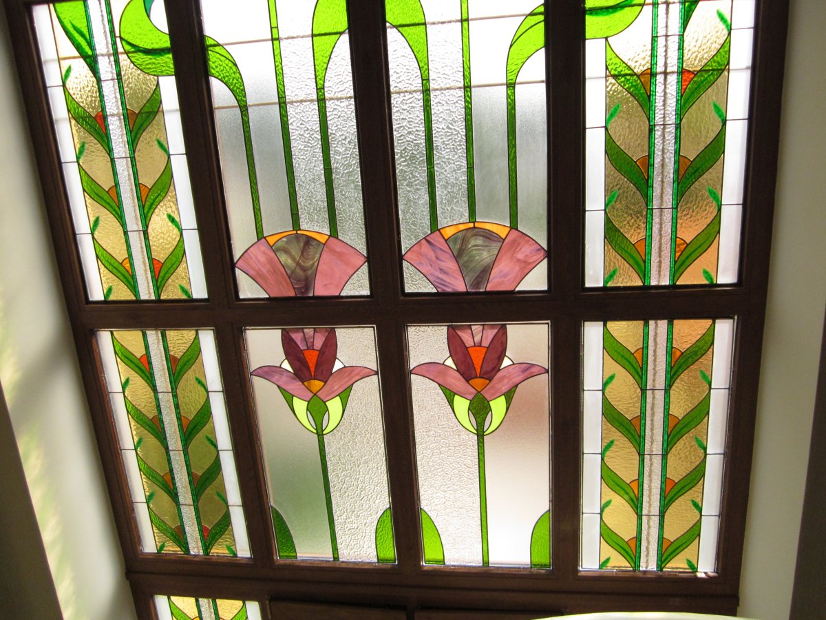 Витражи в интерьере кухни