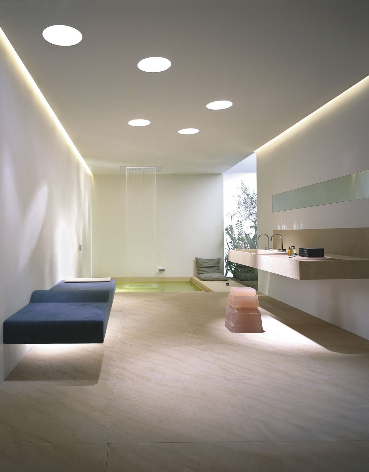 Точечное освещение в комнате