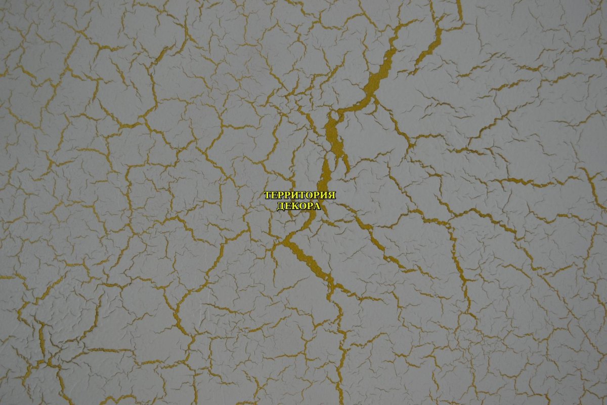 Кракелюр белый с золотом