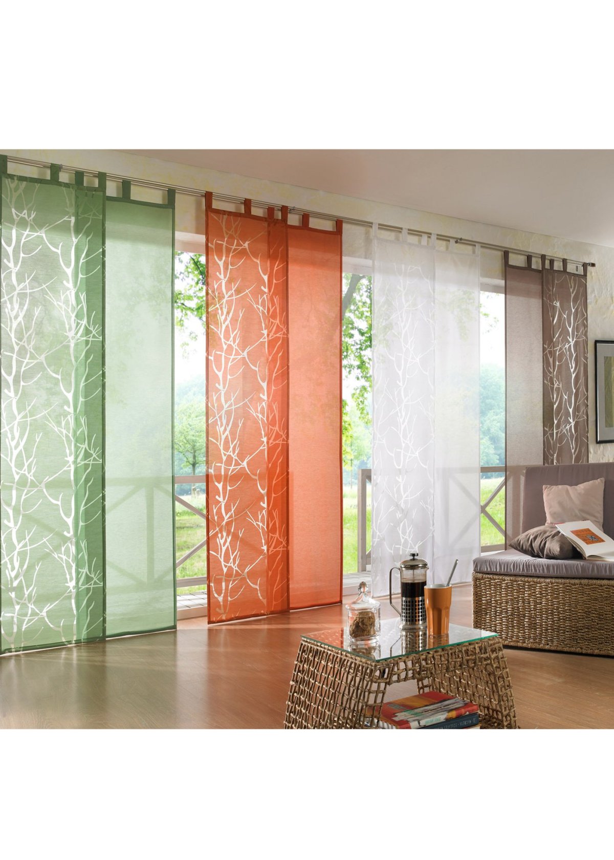 Японские шторы короткие