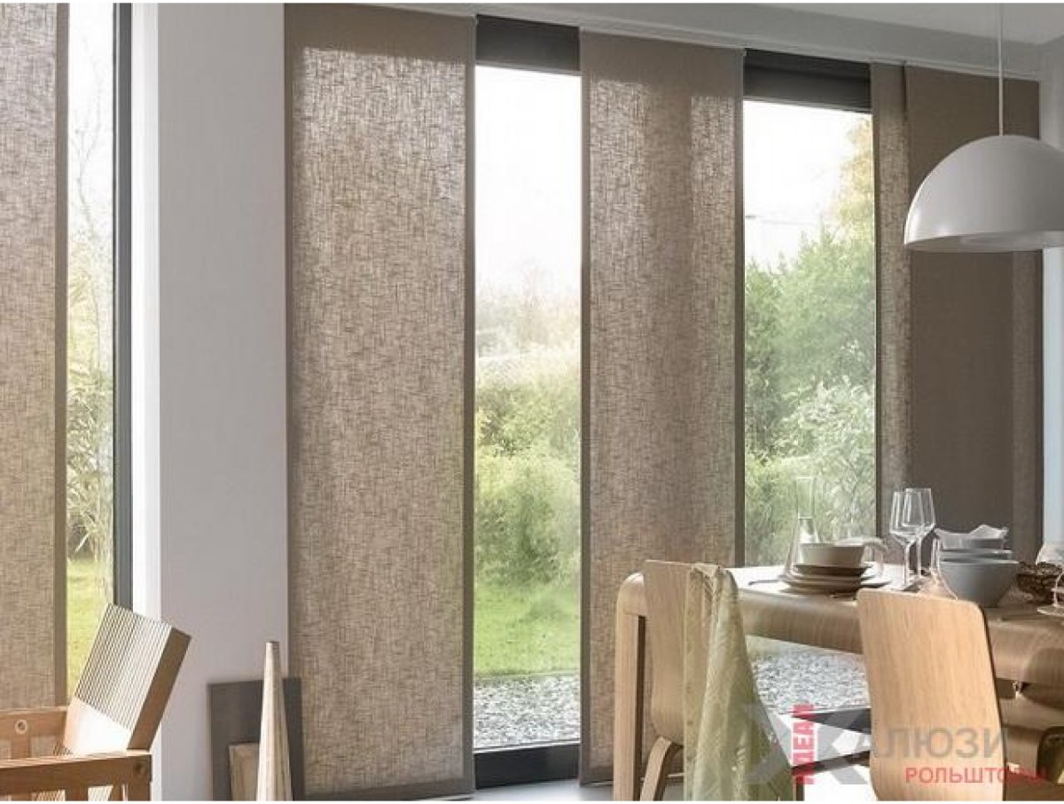 Японские шторы в интерьере