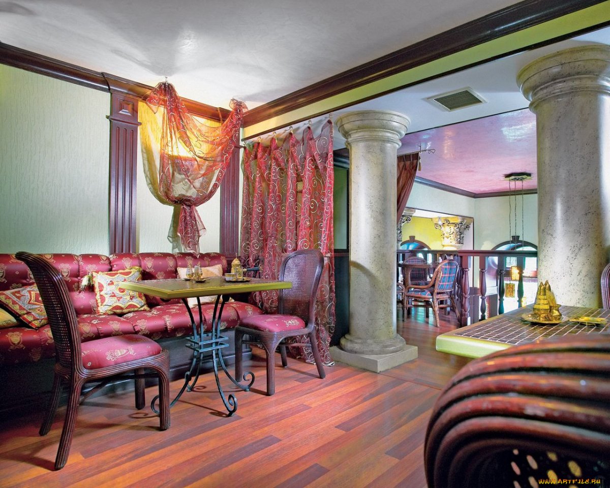 Шторы в Восточном кафе