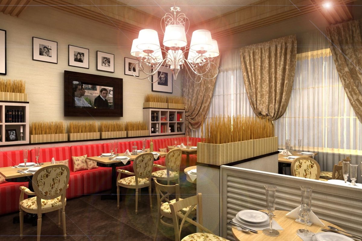 Шторы в кафе и ресторанах