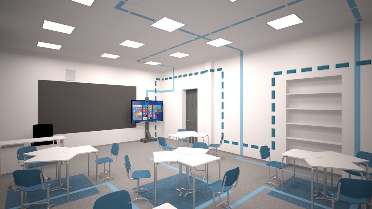Интерьер современных учебных аудиторий
