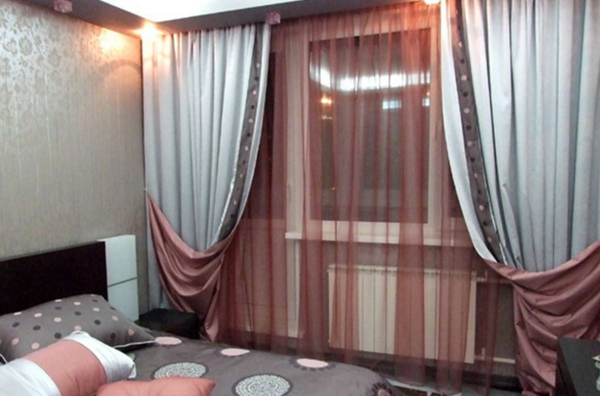 Современные шторы в спальню 2022