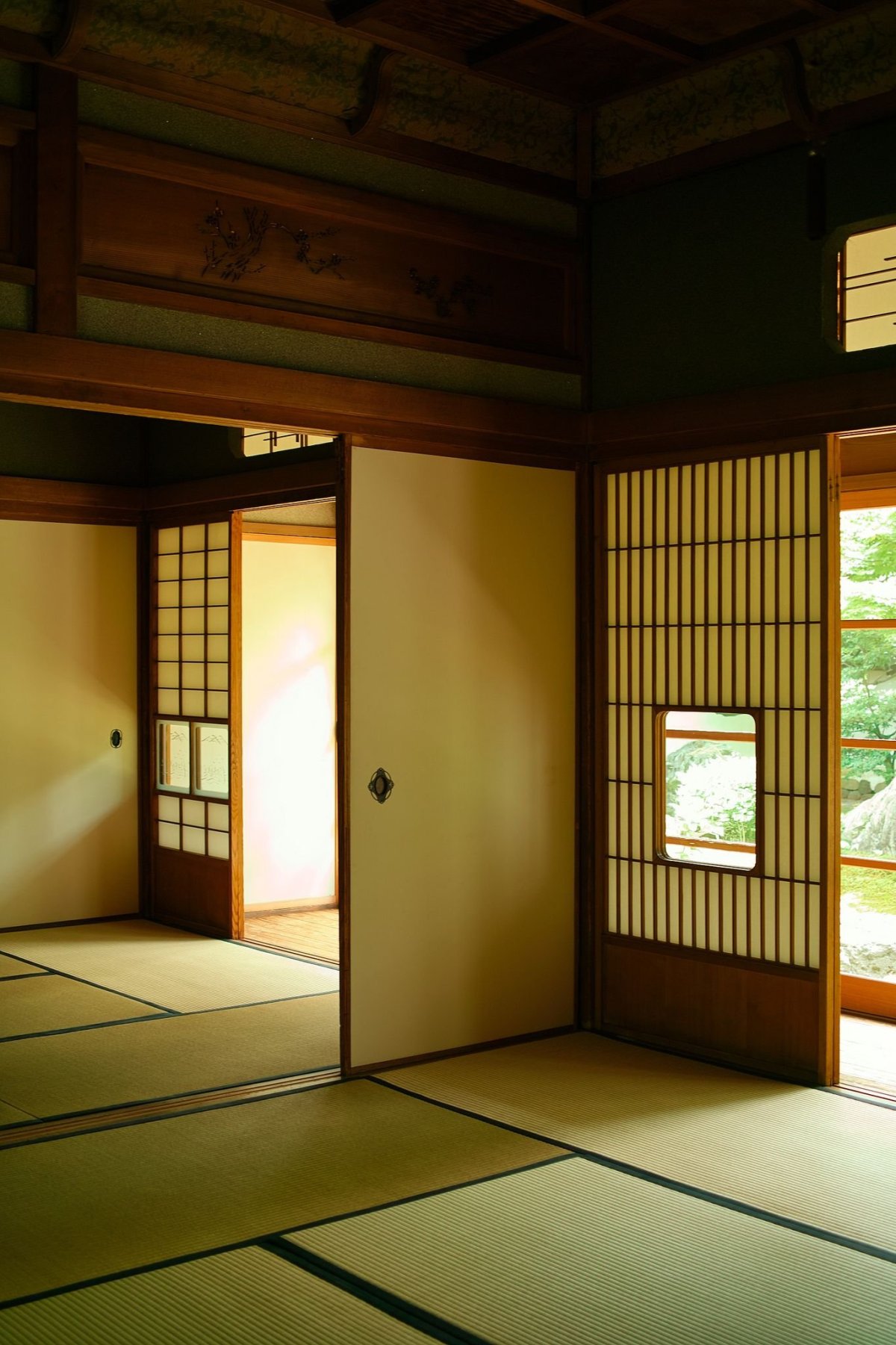 Традиционный дом в Японии Минка внутри