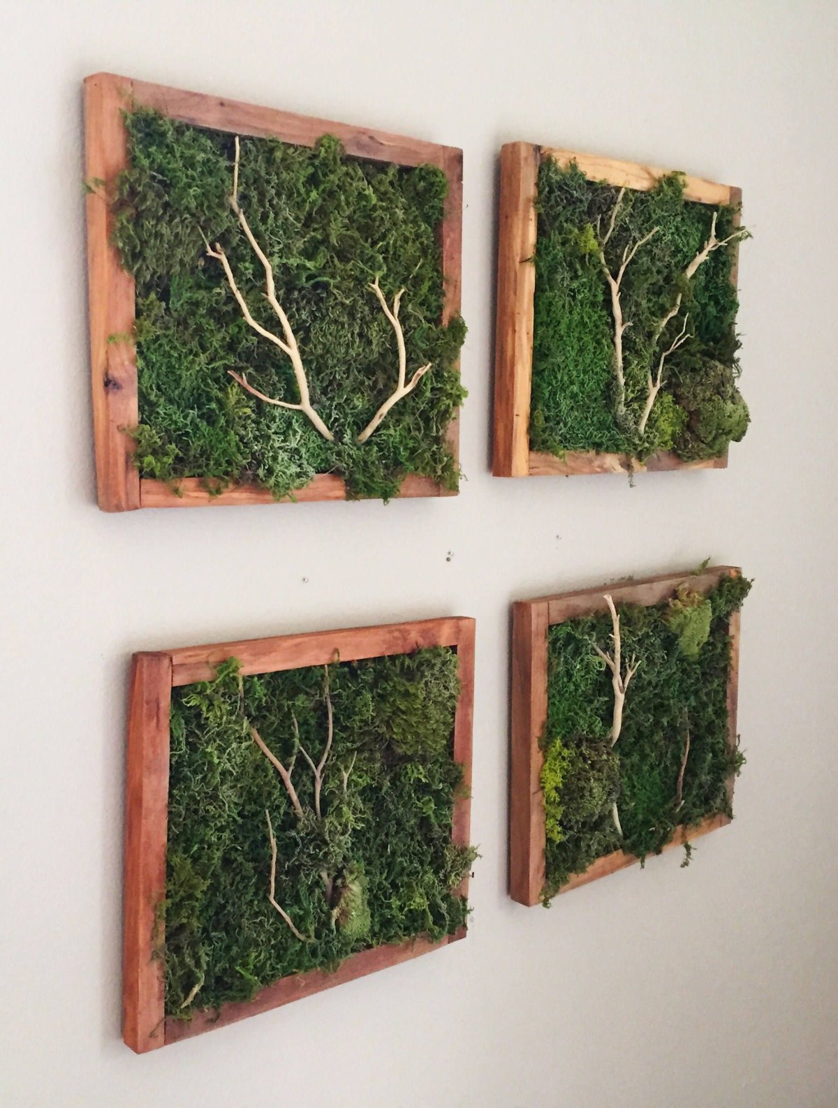 Панно из искусственных растений