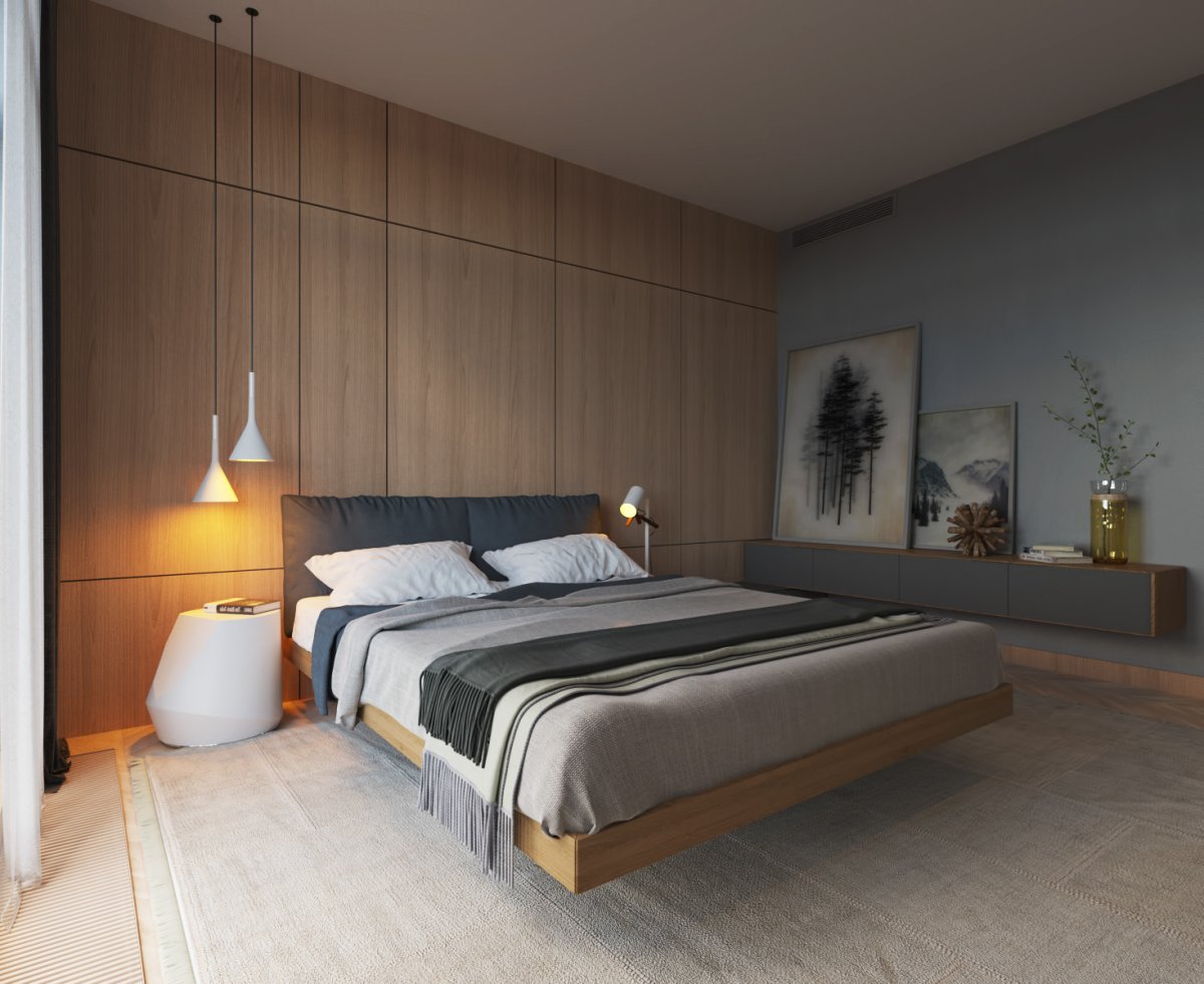 Современная спальня Минимализм