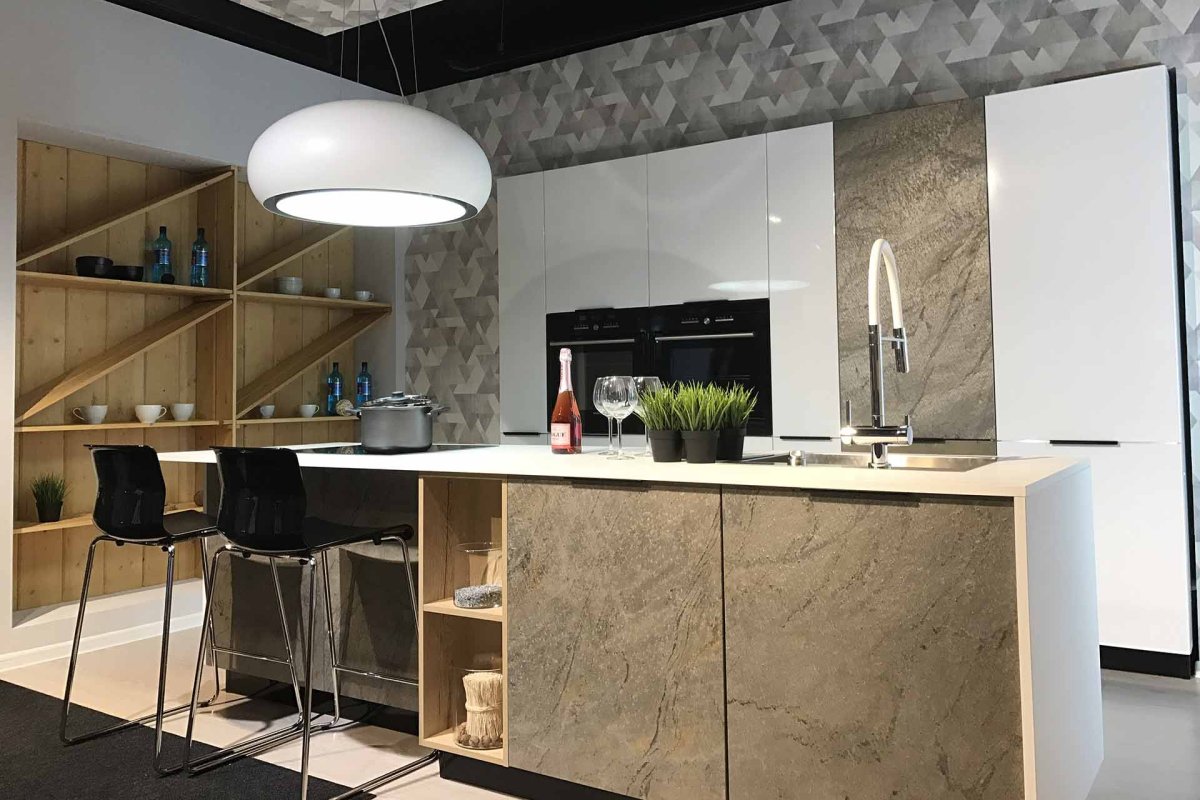 Кухня под бетон