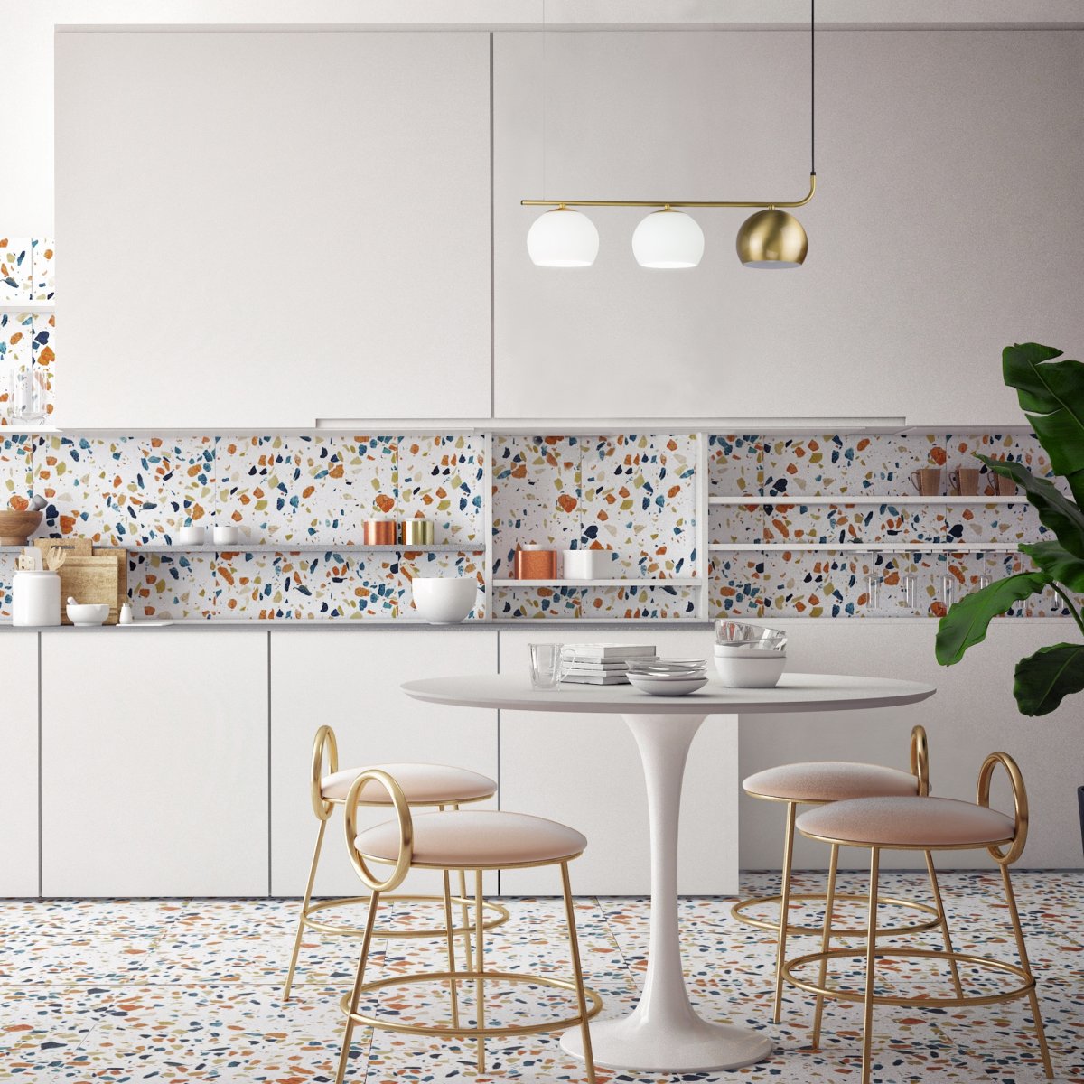 Терраццо фартук на кухню