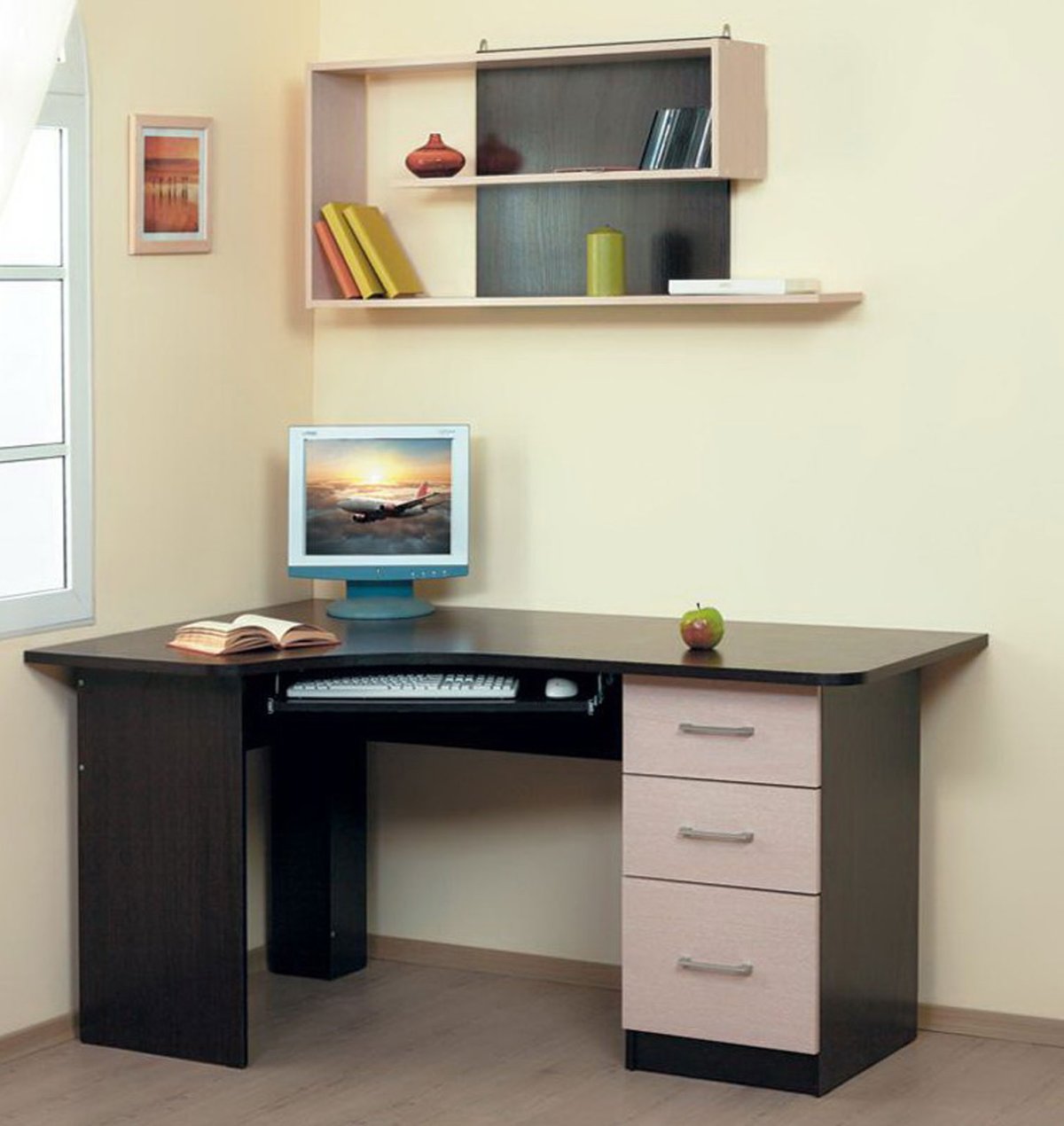 Навесные полки для компьютерного стола