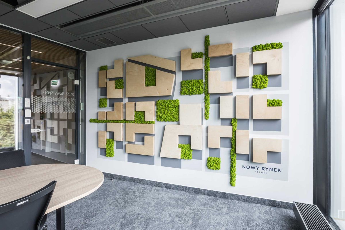 Оригинальные стены в офисе