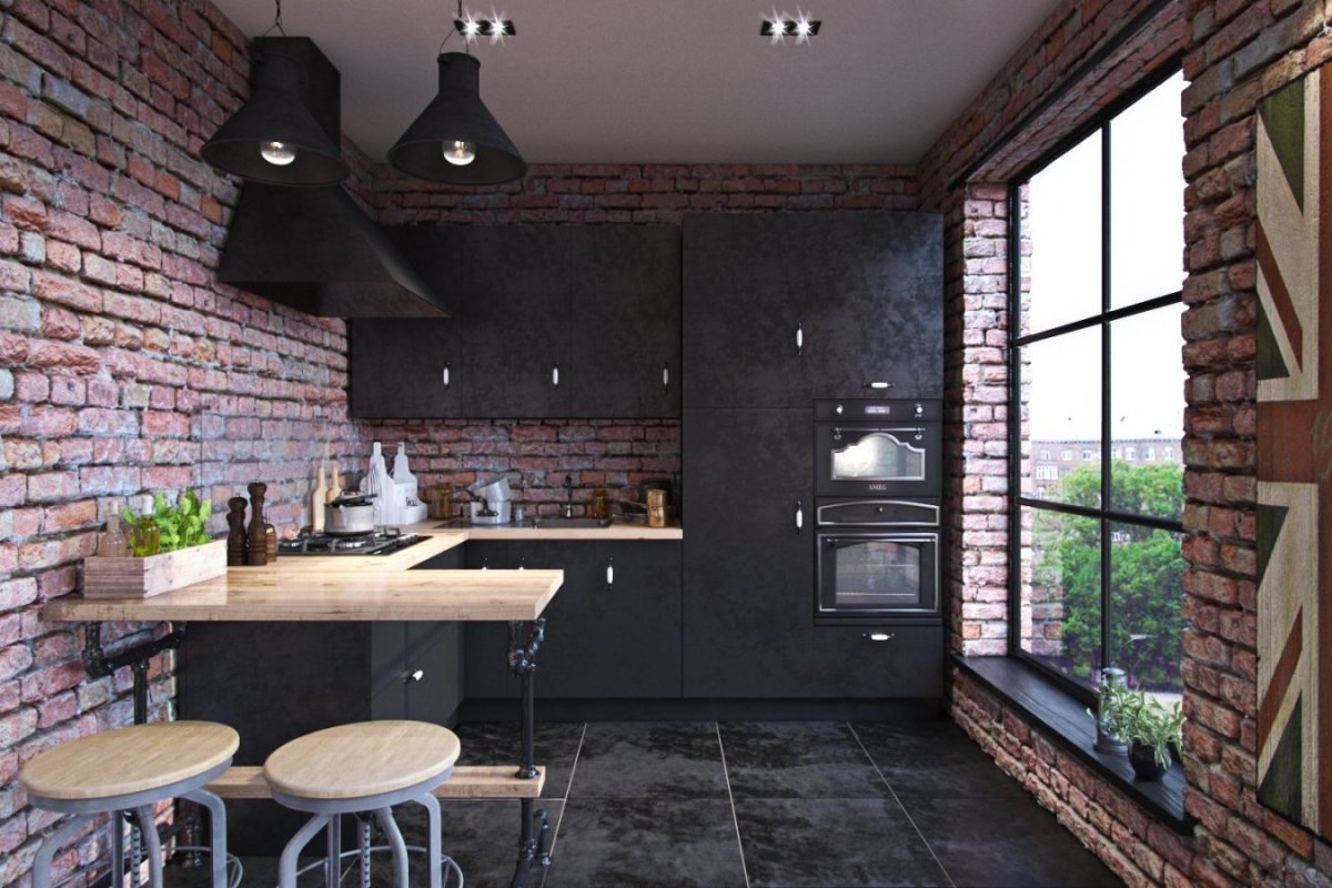Кухни в стиле лофт и скандинавском стиле