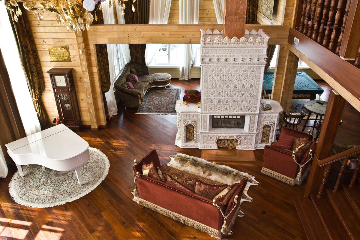 Камин с лежанкой