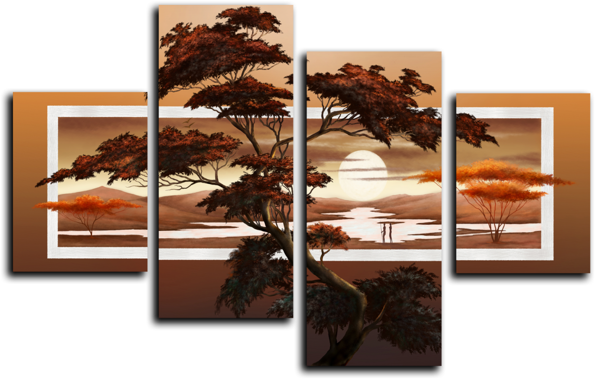 Триптих в интерьере