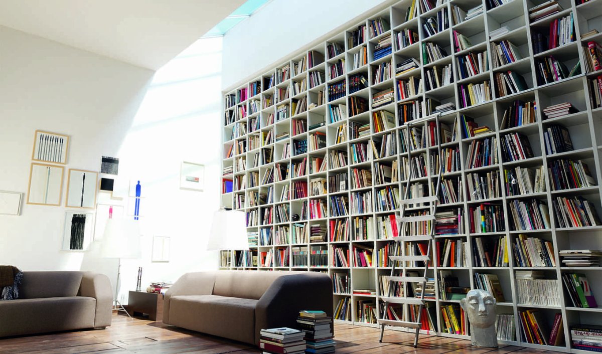 Оригинальные книжные полки
