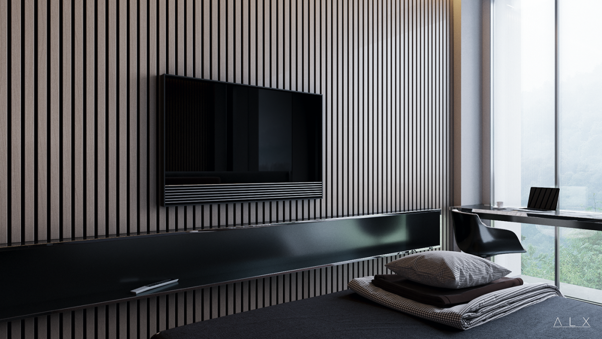 Декор зоны телевизора