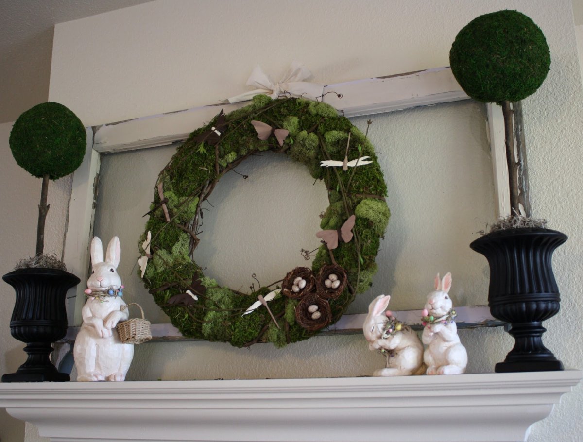 Летний венок на дверь