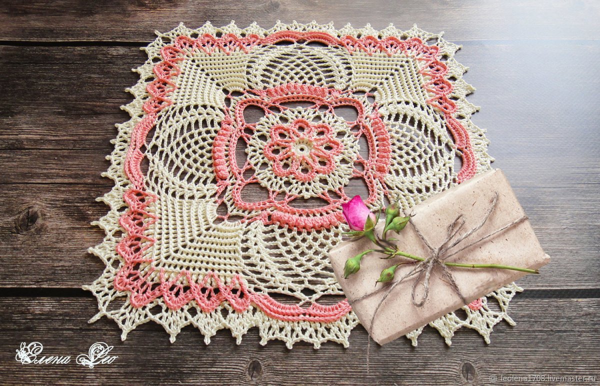 Салфетки из круглых мотивов