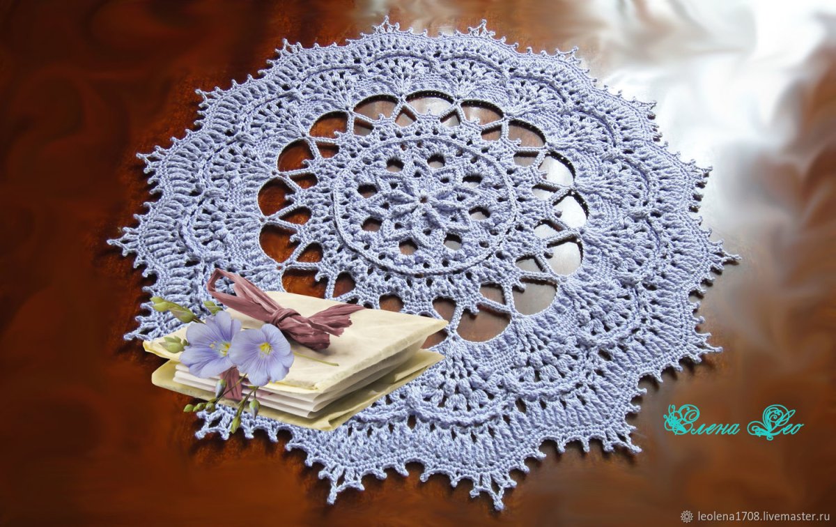 Вязаные салфетки в интерьере