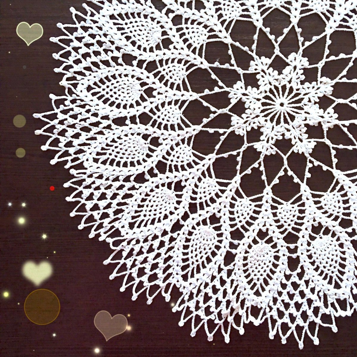 Вязаное панно на стену