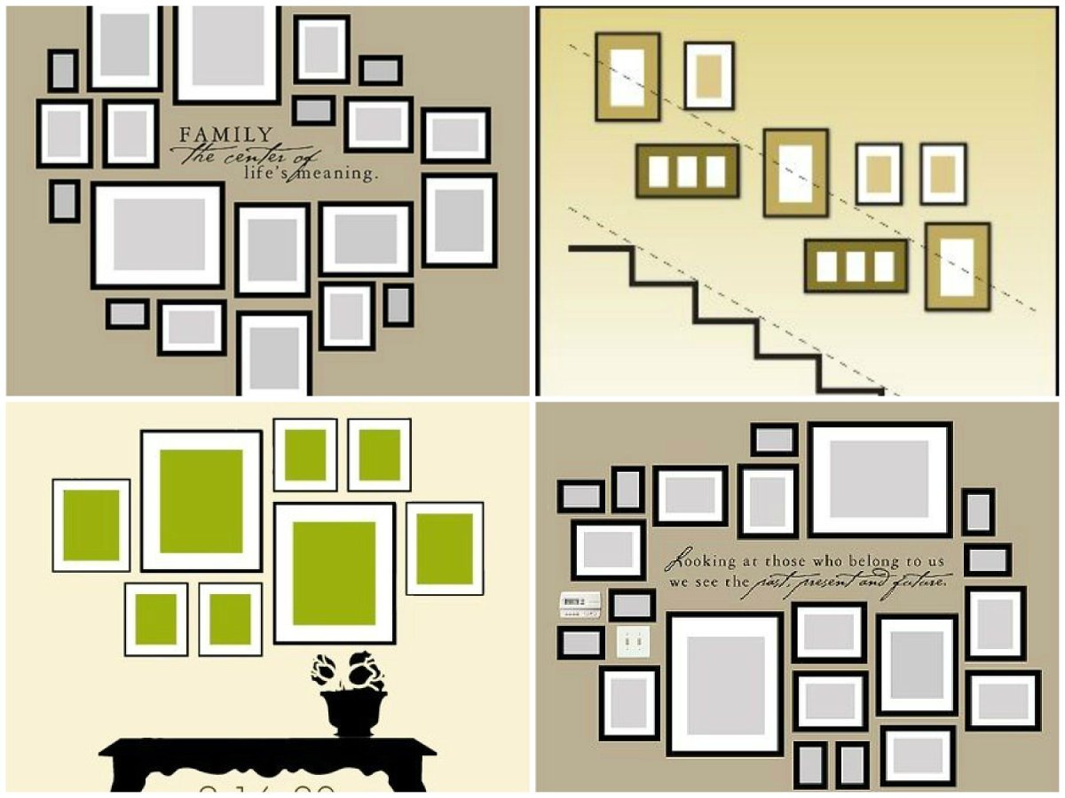 Фоторамки в интерьере