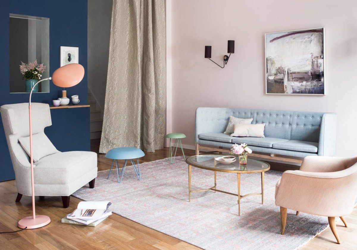Пастельные цвета в интерьере