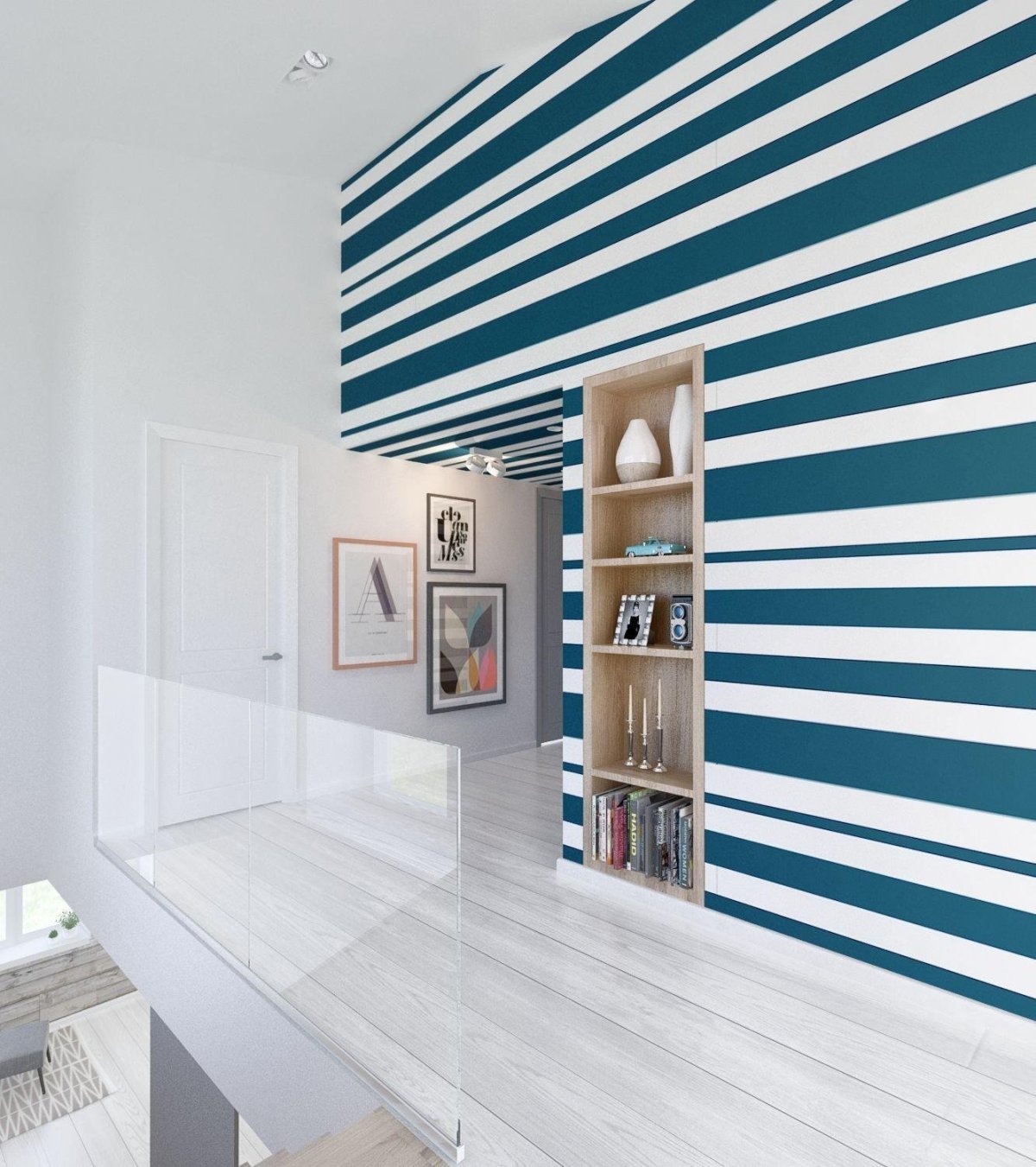 Вертикальная полоска в интерьере