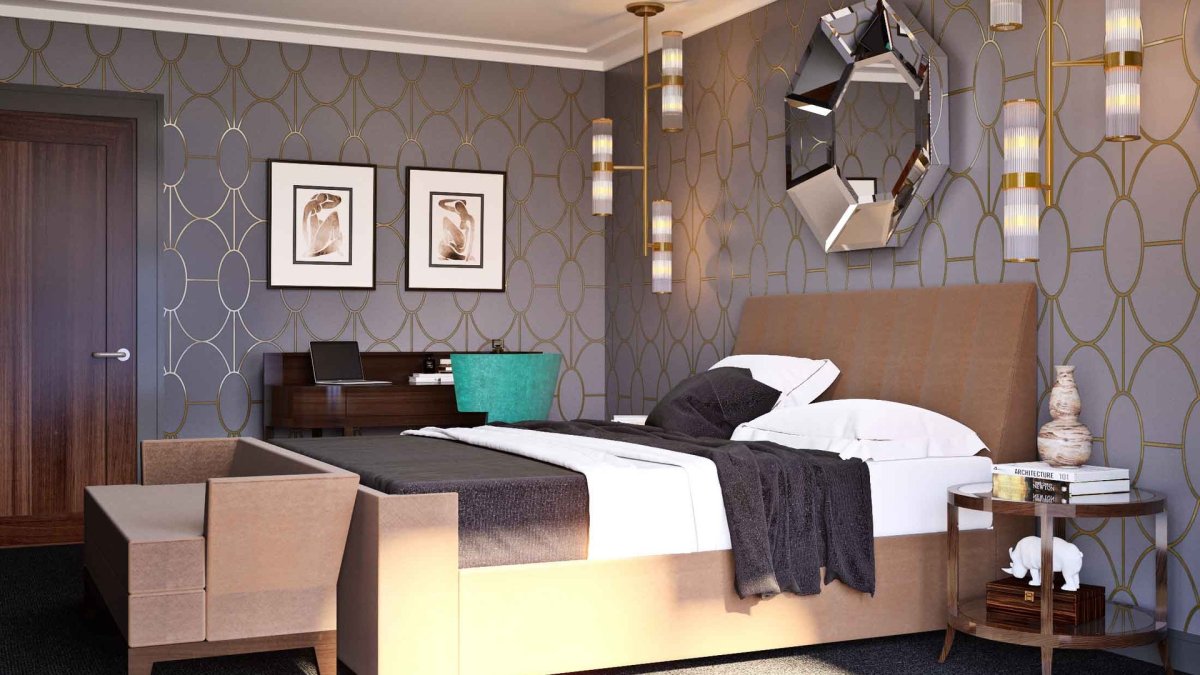 Телевизор на зеркальном панно