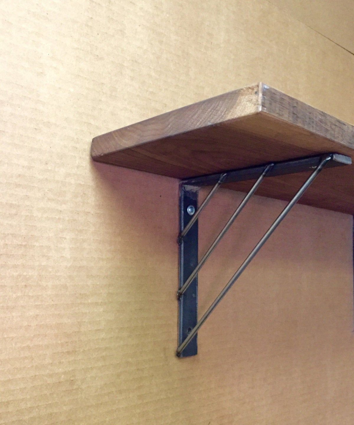 Полка "Wall Shelf-m (bas WL-002)" черная РЭМО