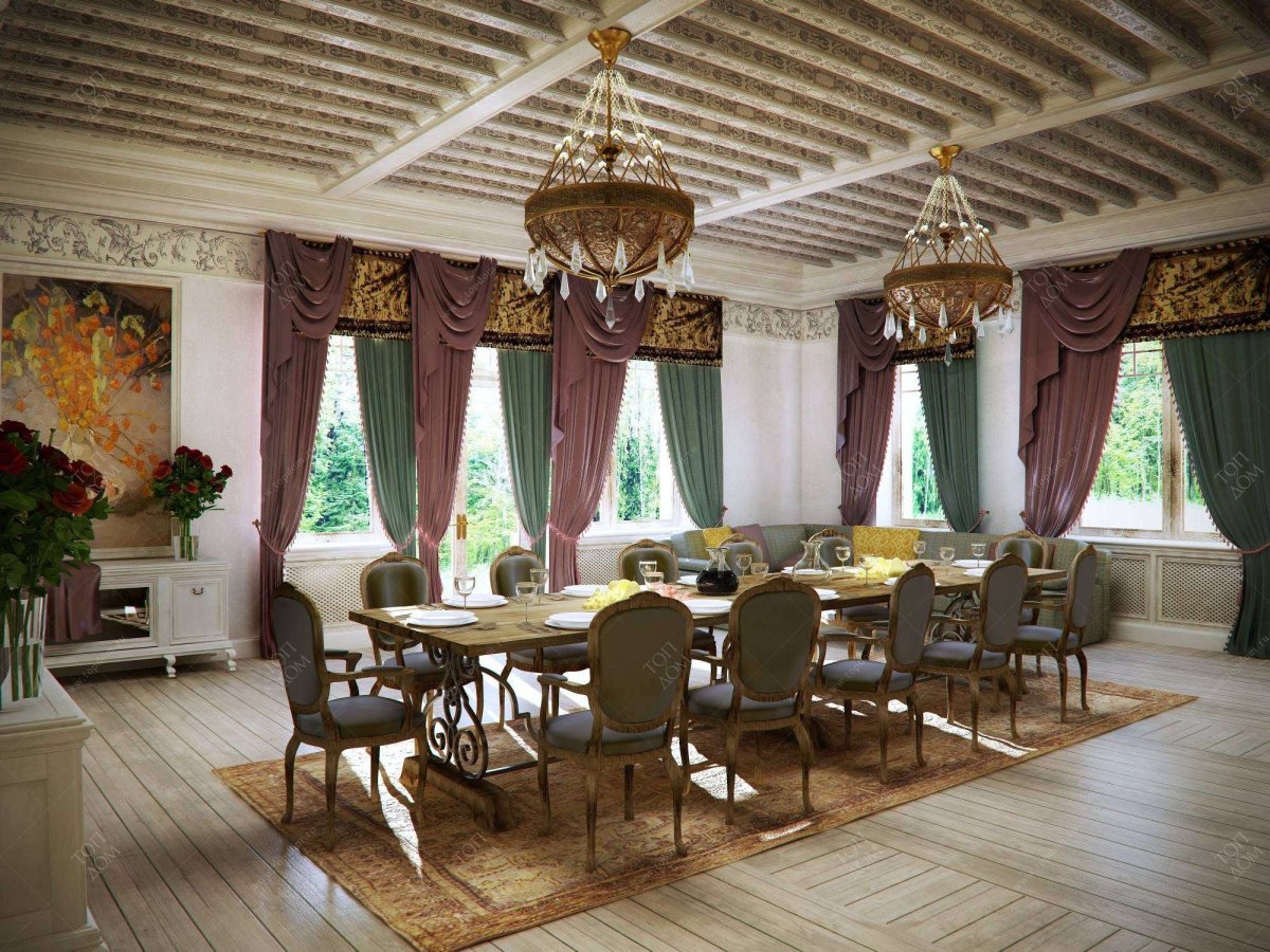 Веранда в стиле русской усадьбы