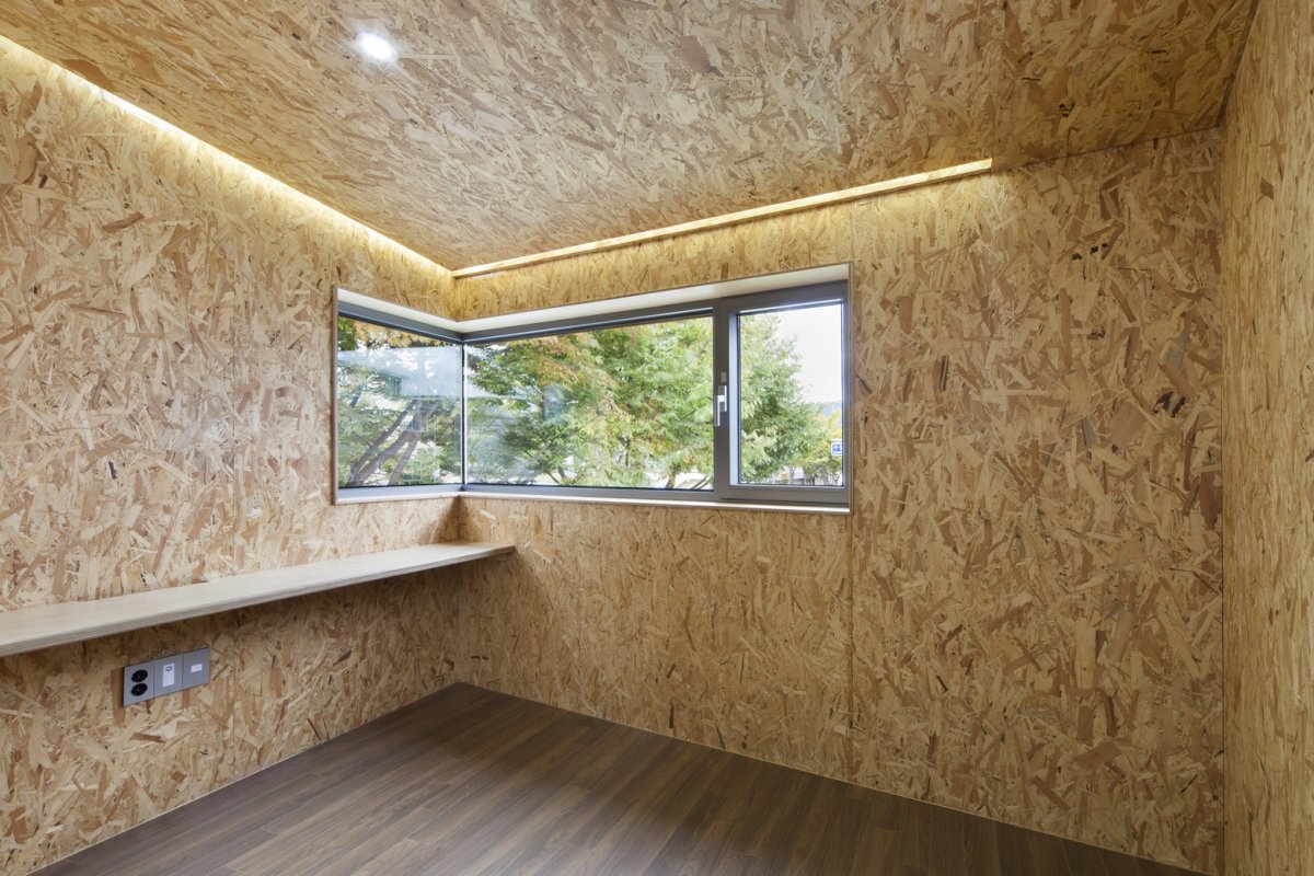 Потолок ОСБ отделка