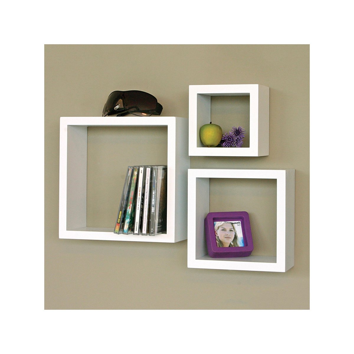 Как расположить полки в виде квадратов