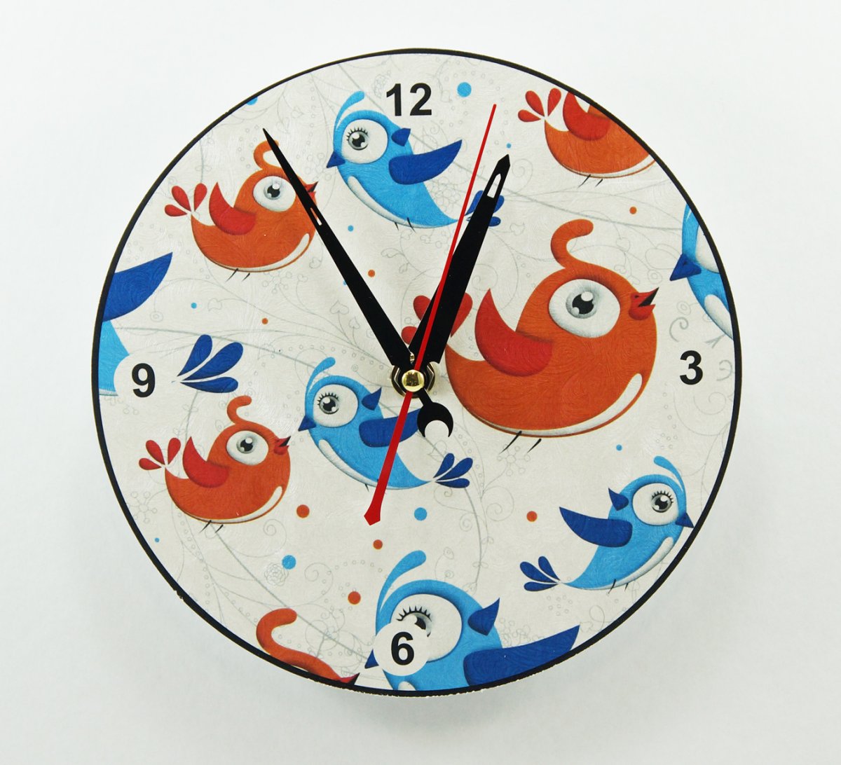 Часы с птичками настенные