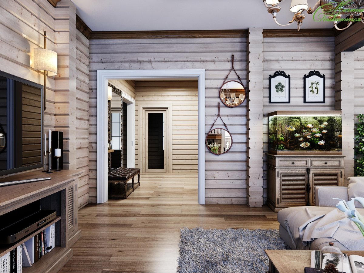 Имитация бруса стиль лофт