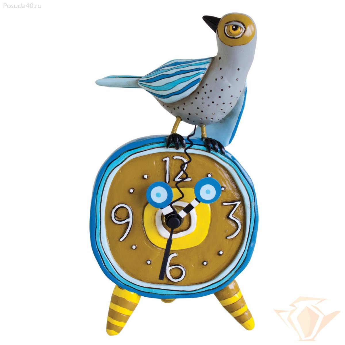 Часы в форме птицы