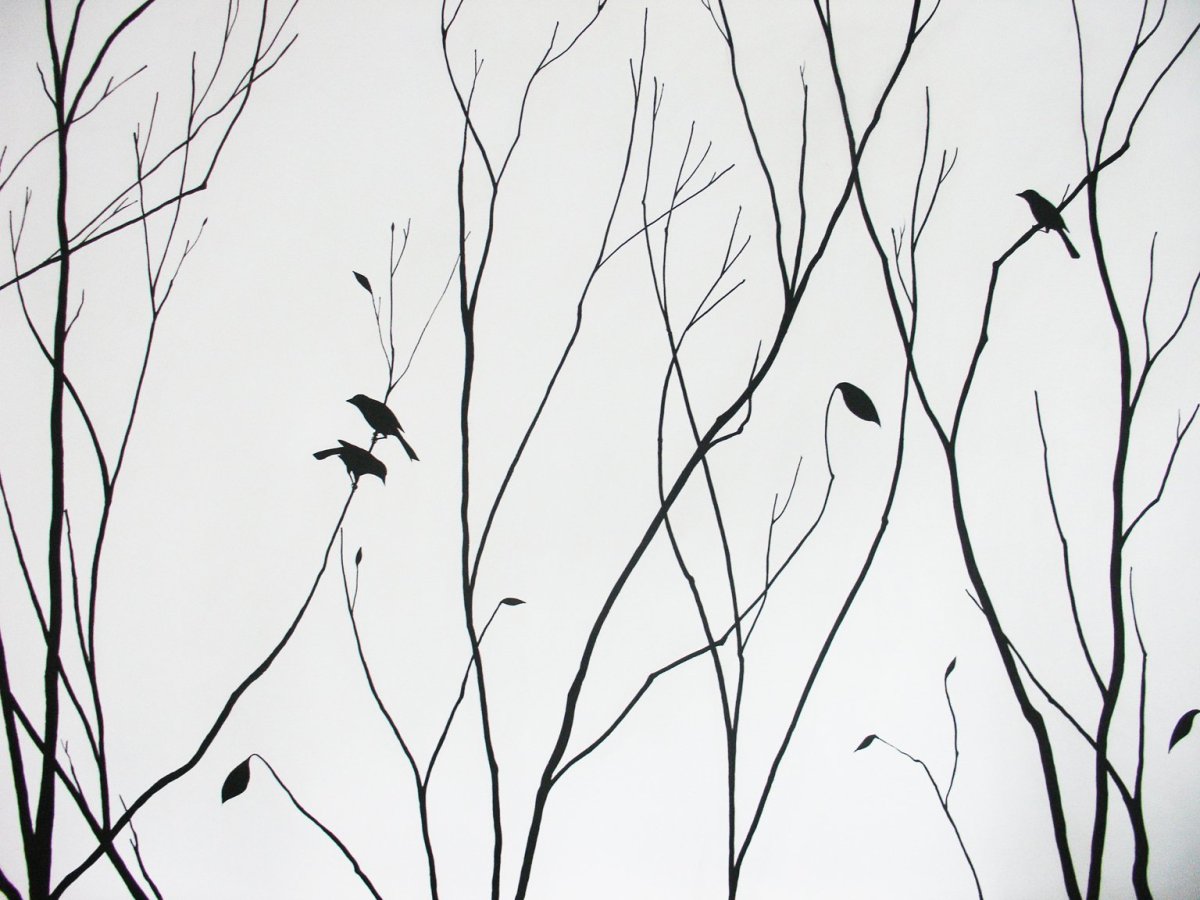 Дерево на стене