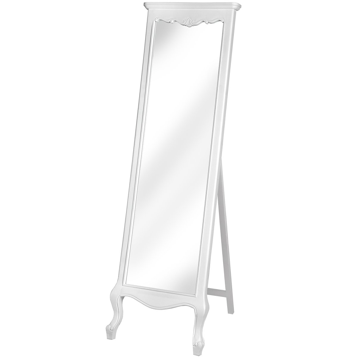 Бежевое напольное зеркало