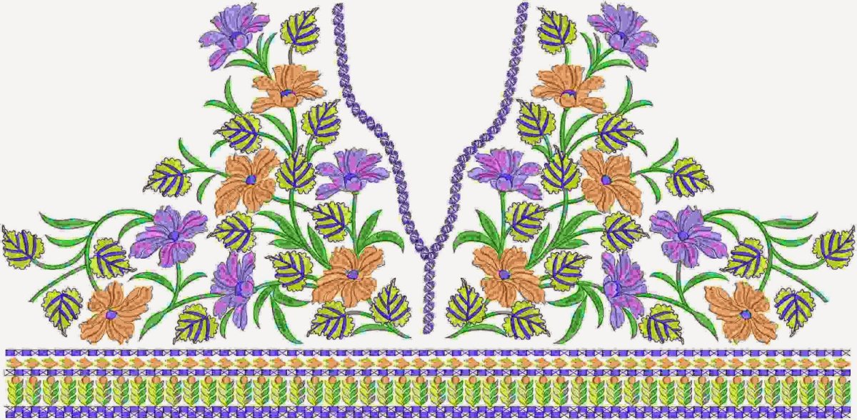 Embroidery border