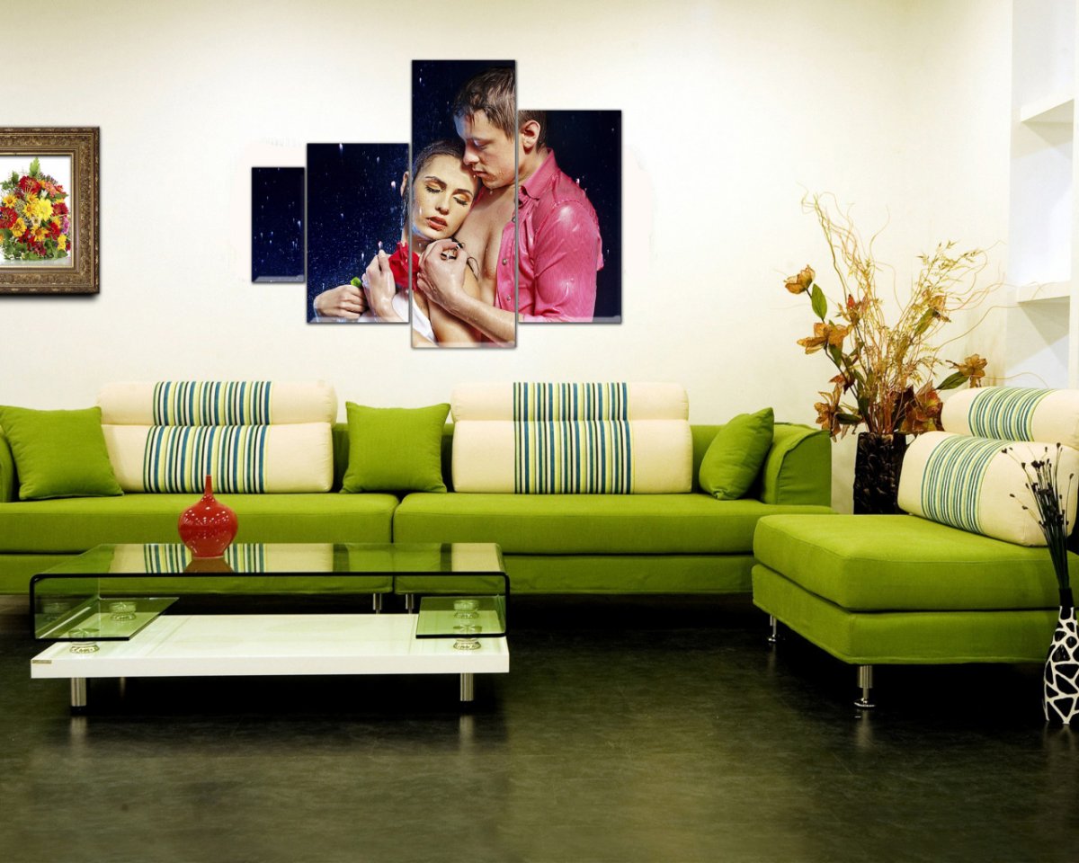 Фрески в интерьере спальни