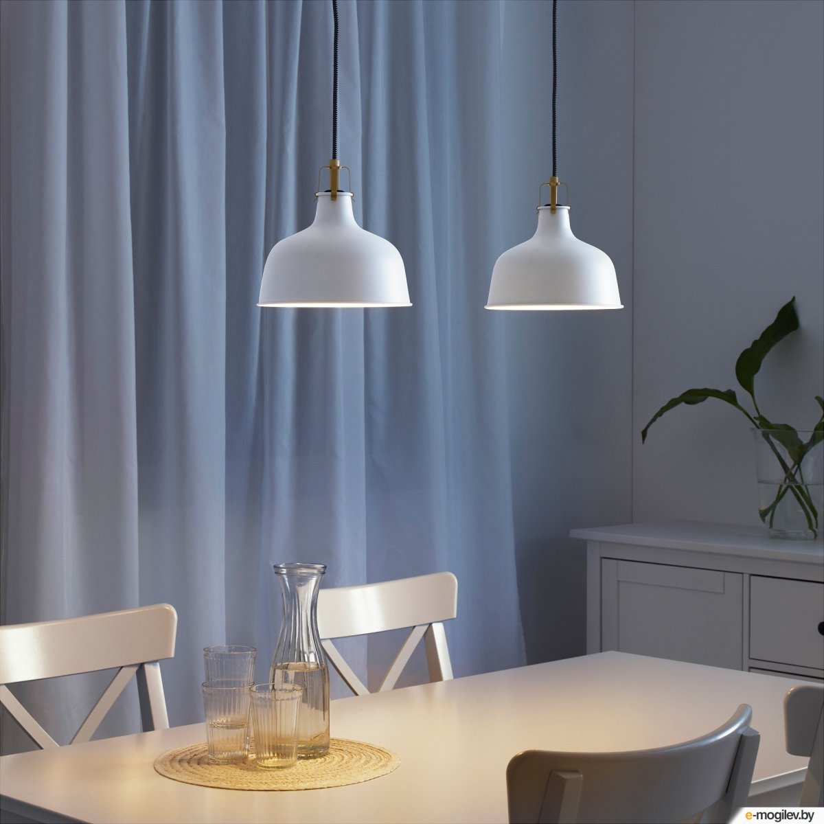 РАНАРП белый подвесной светильник икеа