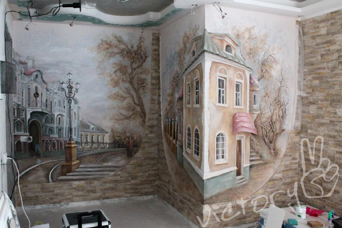 Художественная роспись в интерьере