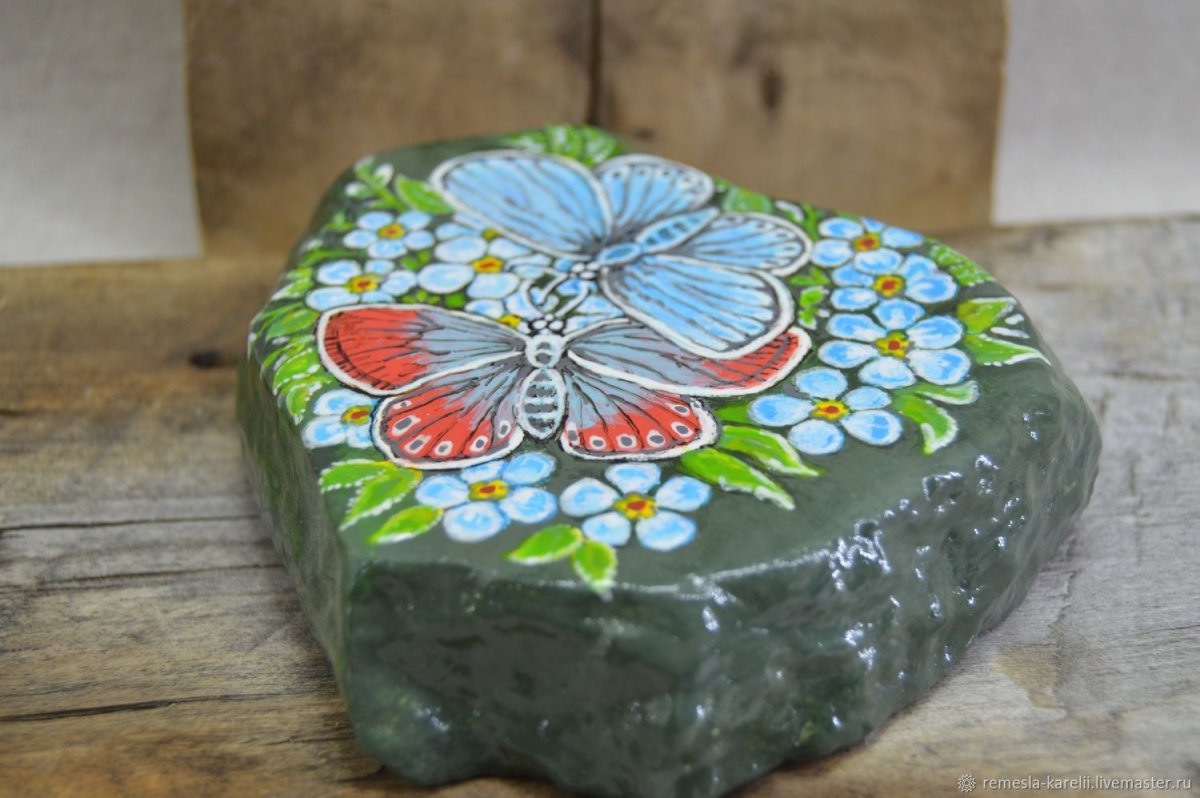 Расписные камни для сада