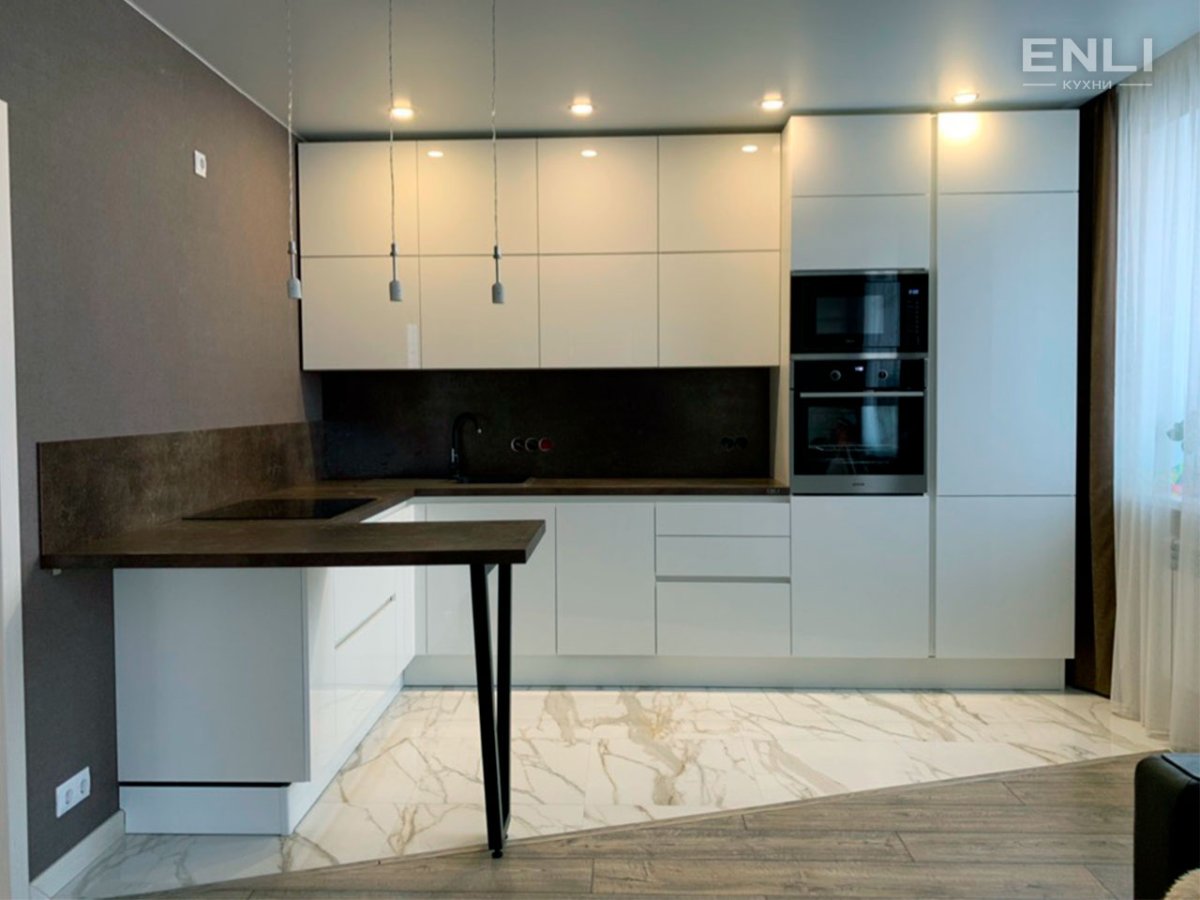 Gola фасады кухни-гостинной