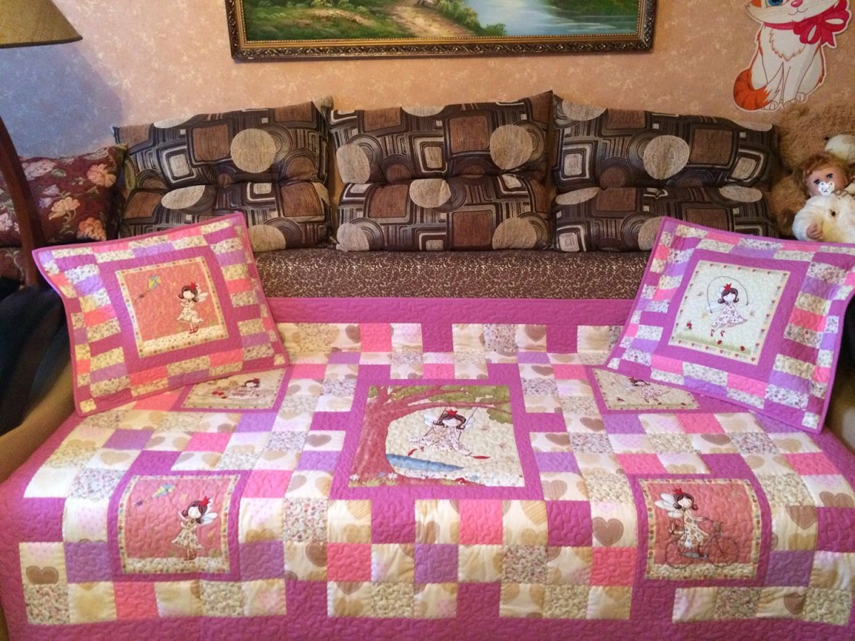 Покрывало печворк 220x240 танго