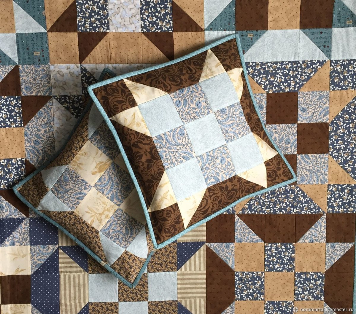 Лоскутное одеяло с собаками