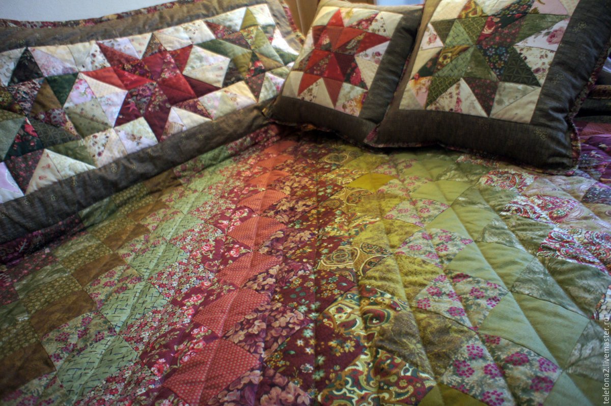 Покрывало на диван пэчворк