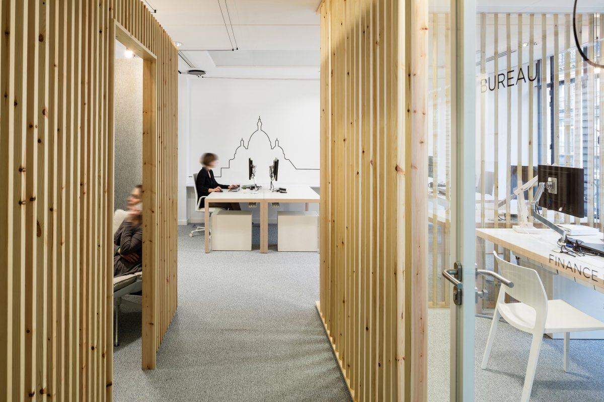 Деревянные офисные перегородки
